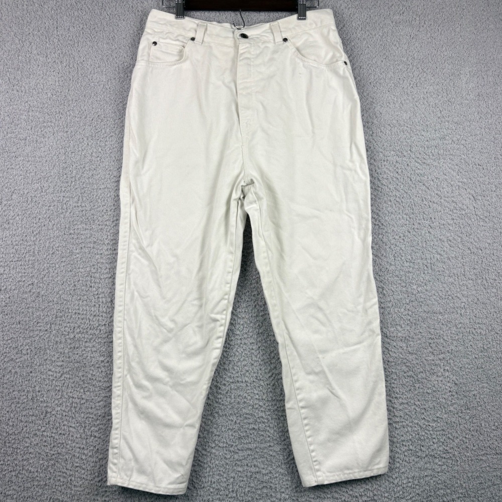 Vintage Levis Jeans Women 16 31x26 White 900 Series High Waisted Tapered 90s USA